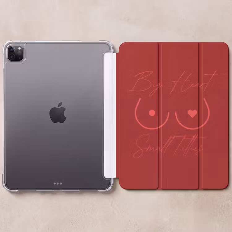 iPad-Hülle - Großes Herz kleine Titten - Herz - Rot — 6