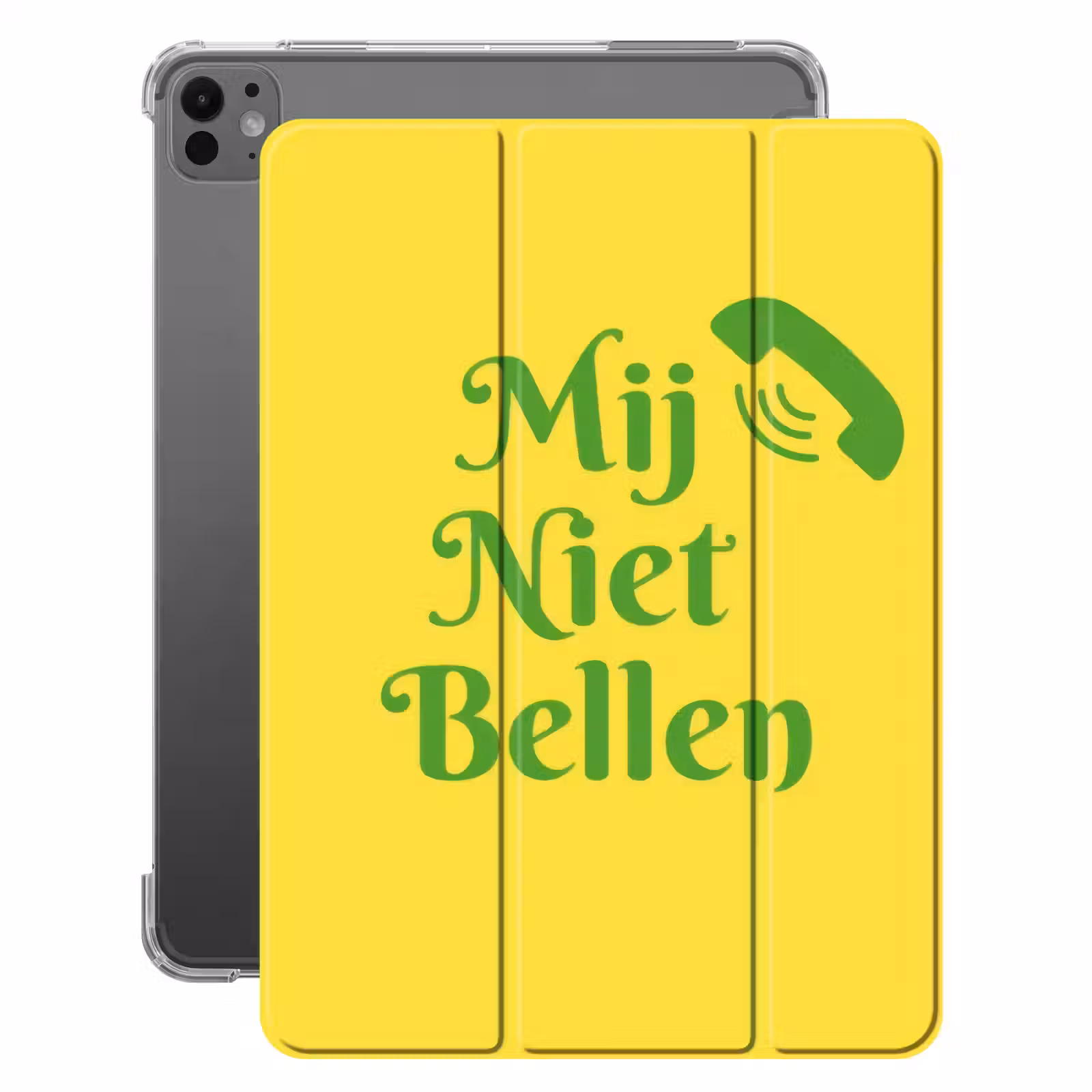 iPad-Hülle - Rufen Sie mich nicht an - Telefon - Gelb — 1