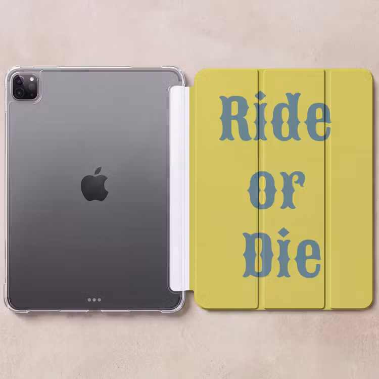 iPad-Hülle - Reiten oder sterben - Gelb - Blau — 6
