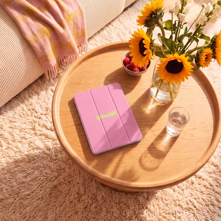 iPad-Hülle - Rosa - Grün - Bonjour - Bio — 2