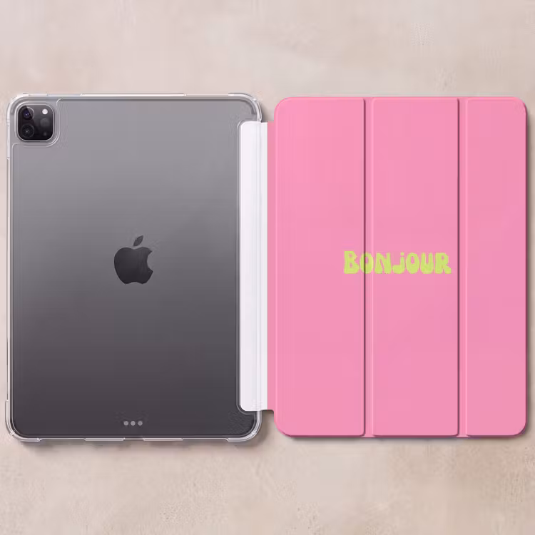 iPad-Hülle - Rosa - Grün - Bonjour - Bio — 6