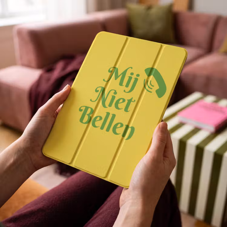 iPad-Hülle - Rufen Sie mich nicht an - Telefon - Gelb — 4