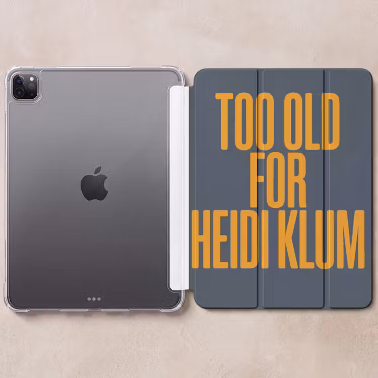 iPad-Hülle - Zu alt für heidi klum - Gelb - Blau — 6