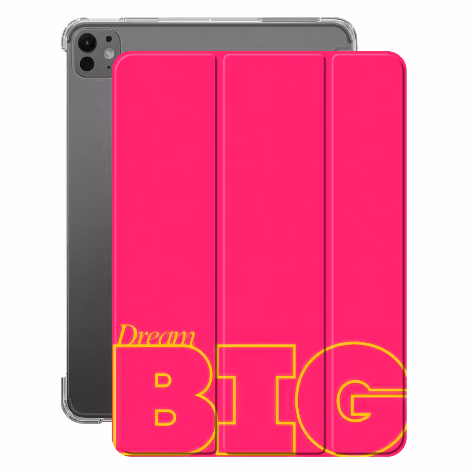 iPad-Hülle - Minimalistisch - Rosa - Große Träume - Grafik — 1