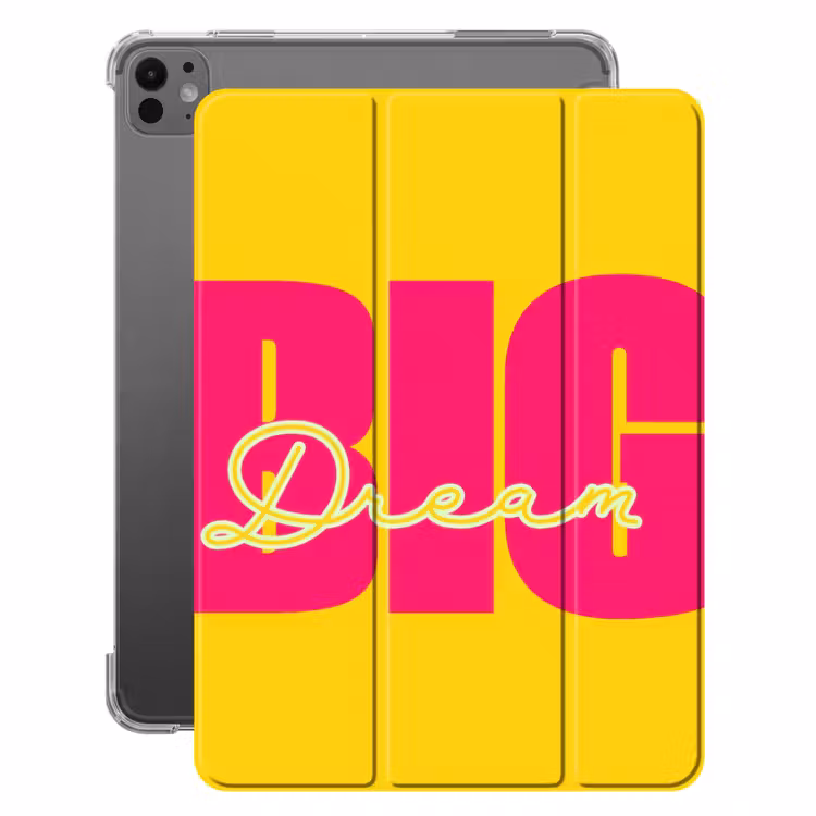 iPad-Hülle - Großer Traum - Gelb - Rosa — 1