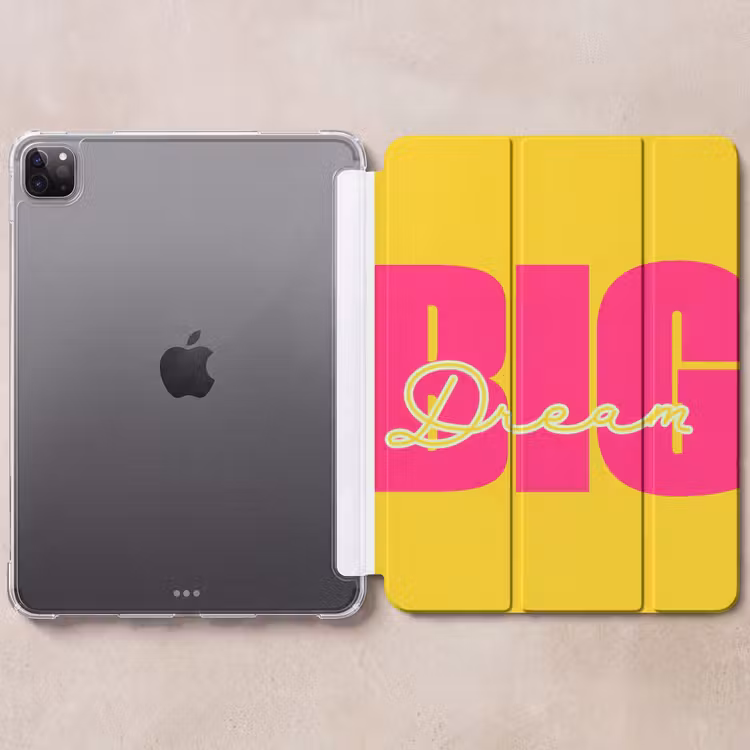 iPad-Hülle - Großer Traum - Gelb - Rosa — 6