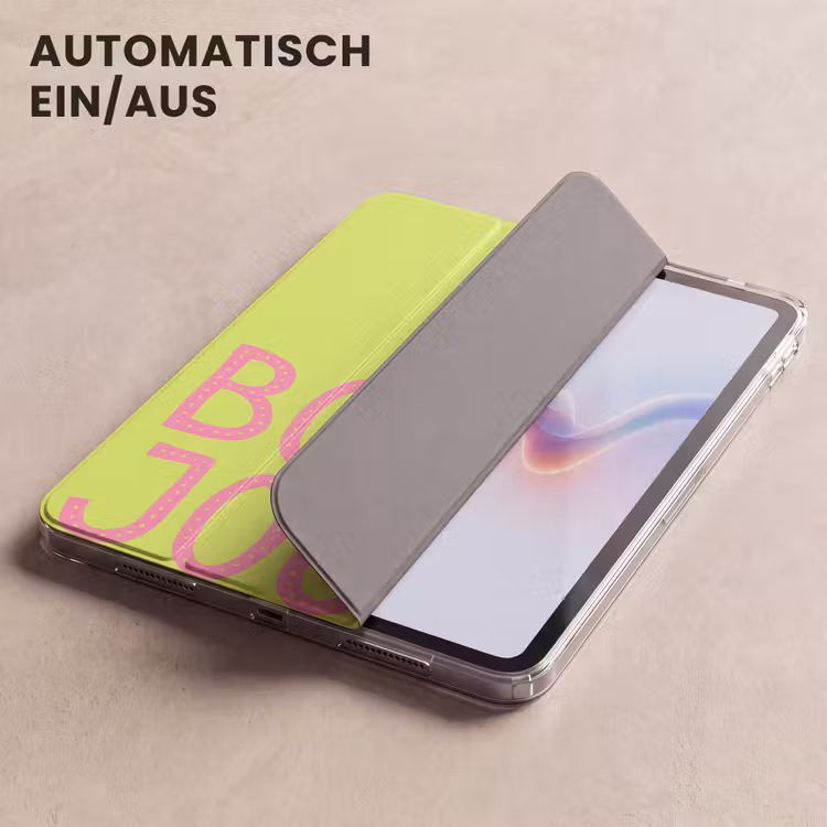 iPad-Hülle - Grün - Smiley - Bonjour - Rosa — 5