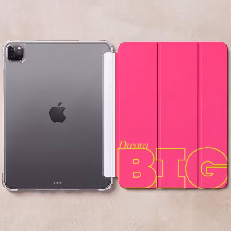 iPad-Hülle - Minimalistisch - Rosa - Große Träume - Grafik — 6