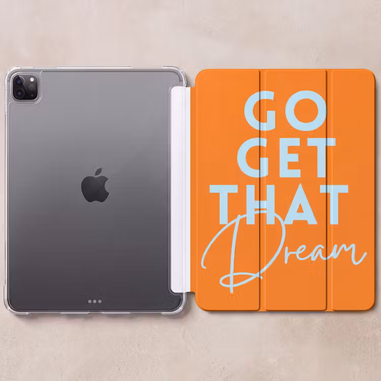 iPad-Hülle - Orange - Blau - Hol dir den Traum — 6