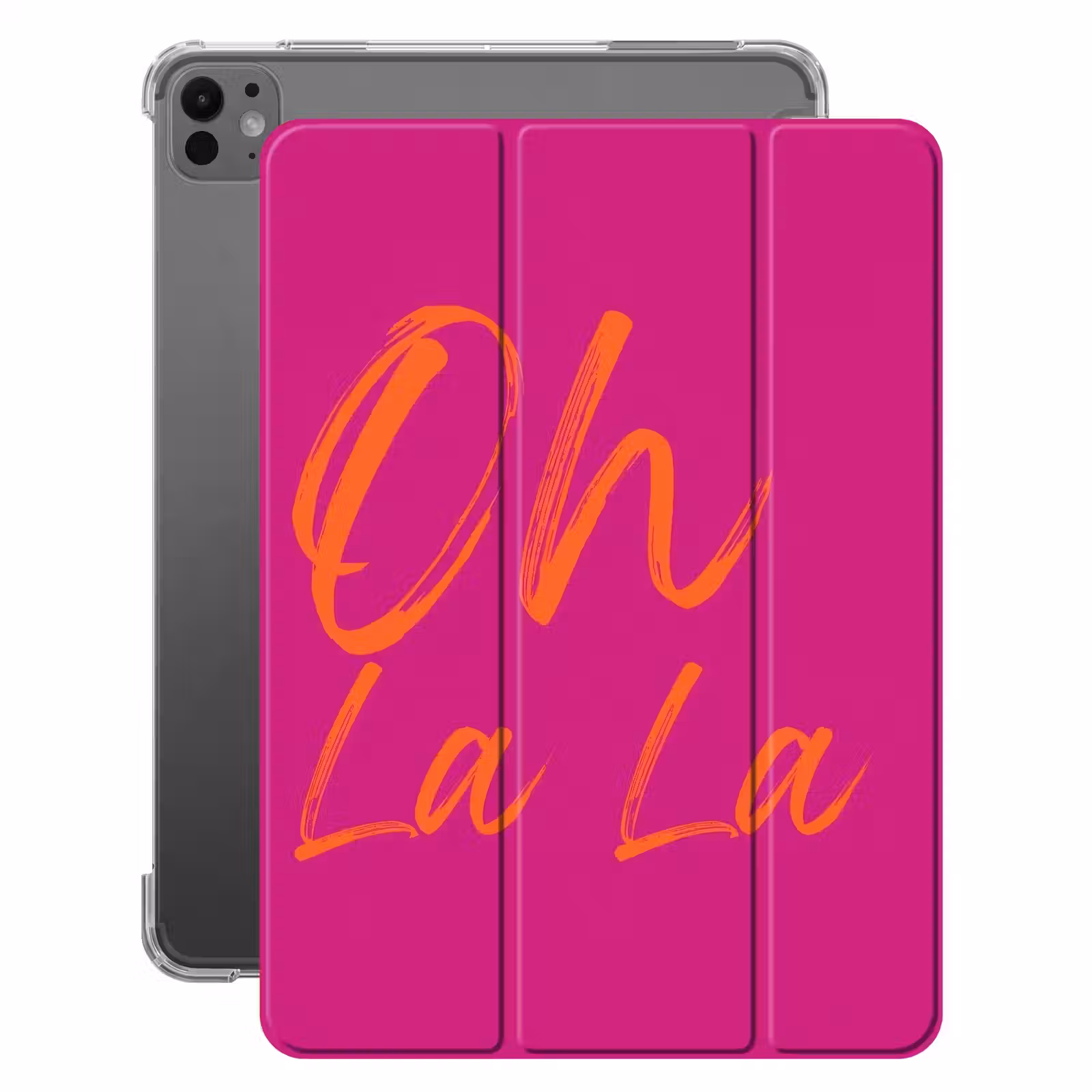 iPad-Hülle - Oh la la - Orange - Rosa — 1