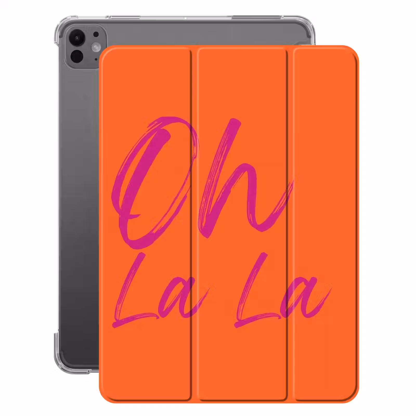iPad-Hülle - Oh la la - Orange - Rosa - Grafik — 1