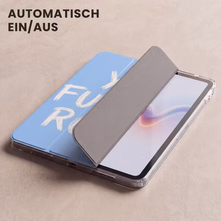 iPad-Hülle - Blau - Weiß - Du rockst verdammt — 5