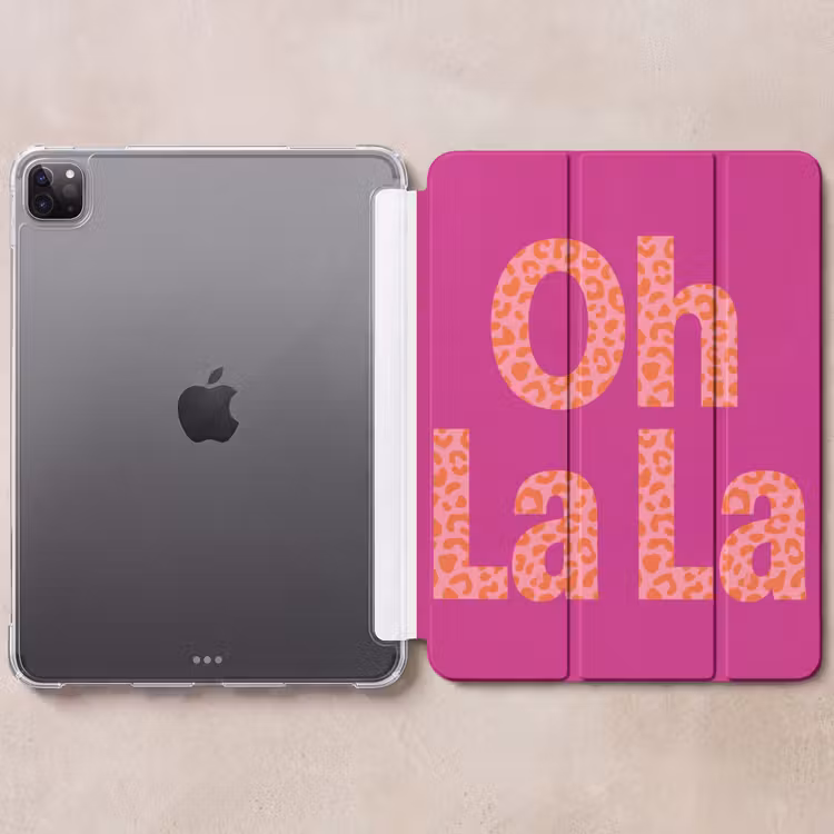 iPad-Hülle - Oh la la - Leopardenmuster - Rosa — 6