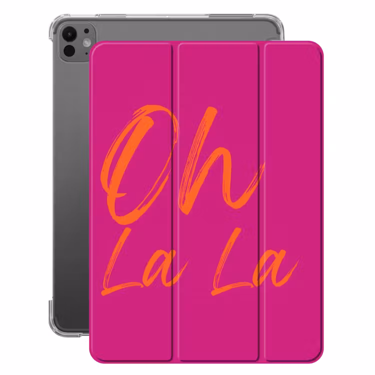 iPad-Hülle - Oh la la - Orange - Rosa — 1