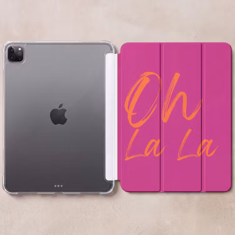 iPad-Hülle - Oh la la - Orange - Rosa — 6