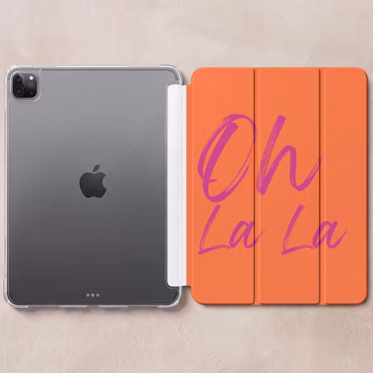 iPad-Hülle - Oh la la - Orange - Rosa - Grafik — 6