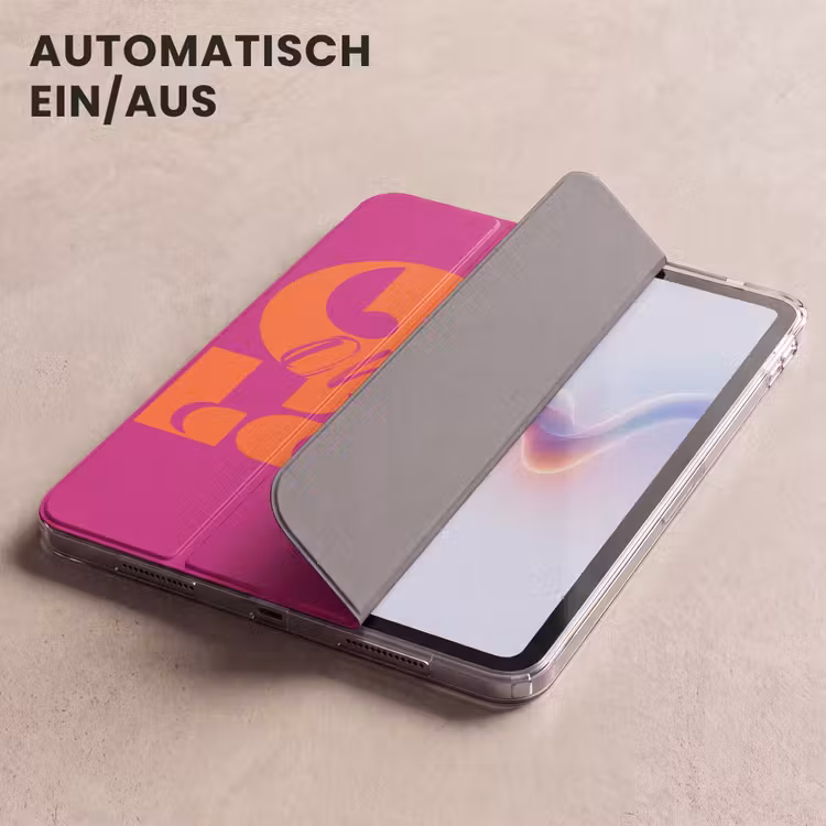 iPad-Hülle - Oh la la - Rosa - Orange - Gestapelte Buchstaben — 5