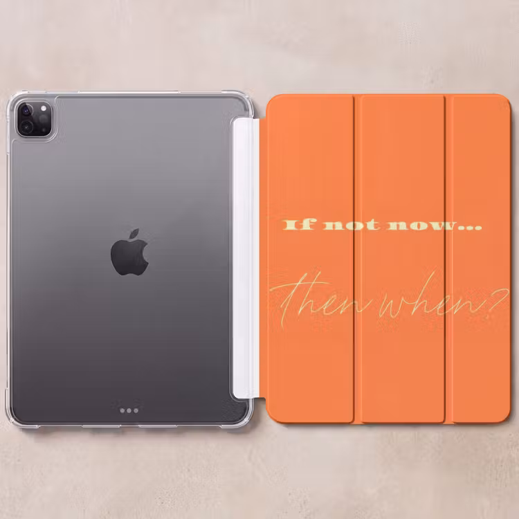 iPad-Hülle - Wenn nicht jetzt, wann dann - Orange - Gelb - Vivid — 6