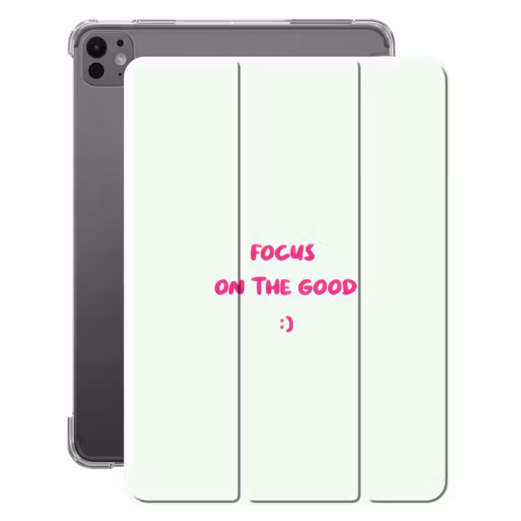 iPad-Hülle - Fokus - Beige - Rosa - Smiley — 1