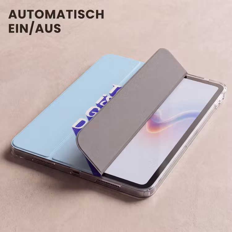 iPad-Hülle - Heute ist ein guter Tag - Blau - Schatten — 5