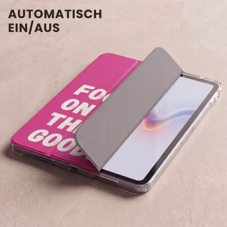 iPad-Hülle - Konzentration auf das Gute - Rosa - Einfach — 5