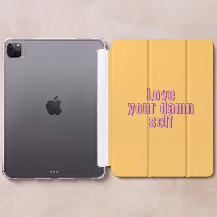 iPad-Hülle - Liebe dich selbst - Rosa - Gelb — 6
