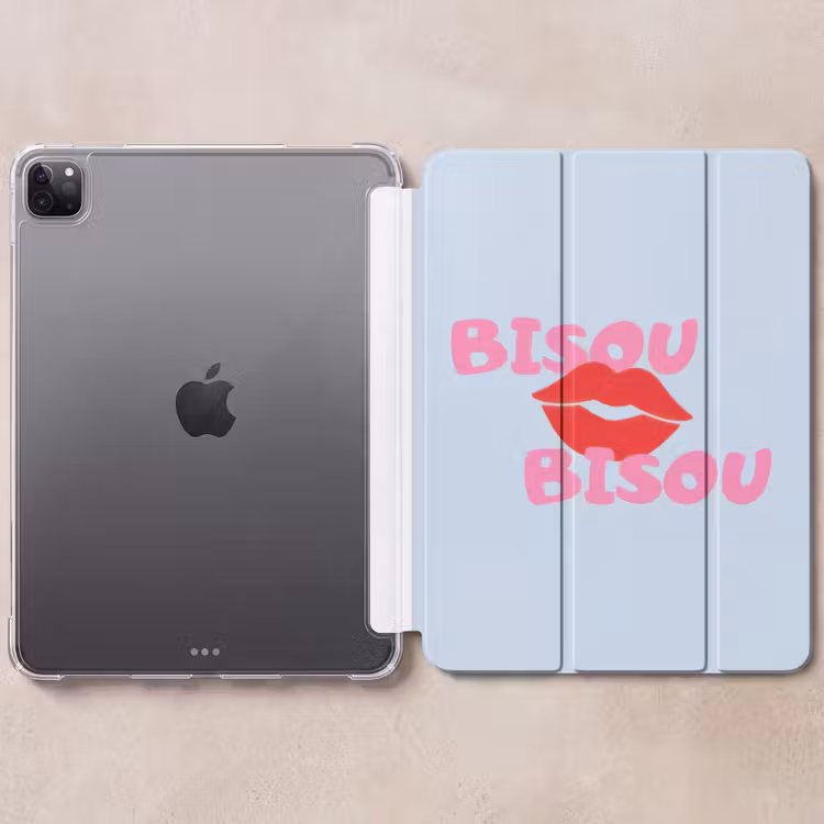 iPad-Hülle - Lippen - Bisou - Blau — 6