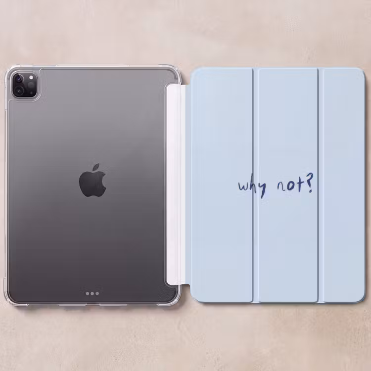 iPad-Hülle - Warum nicht - Blau - Dunkelblau - Zitat — 6