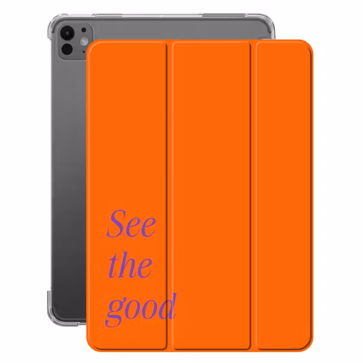 iPad-Hülle - Zu gut sehen - Lila - Orange — 1