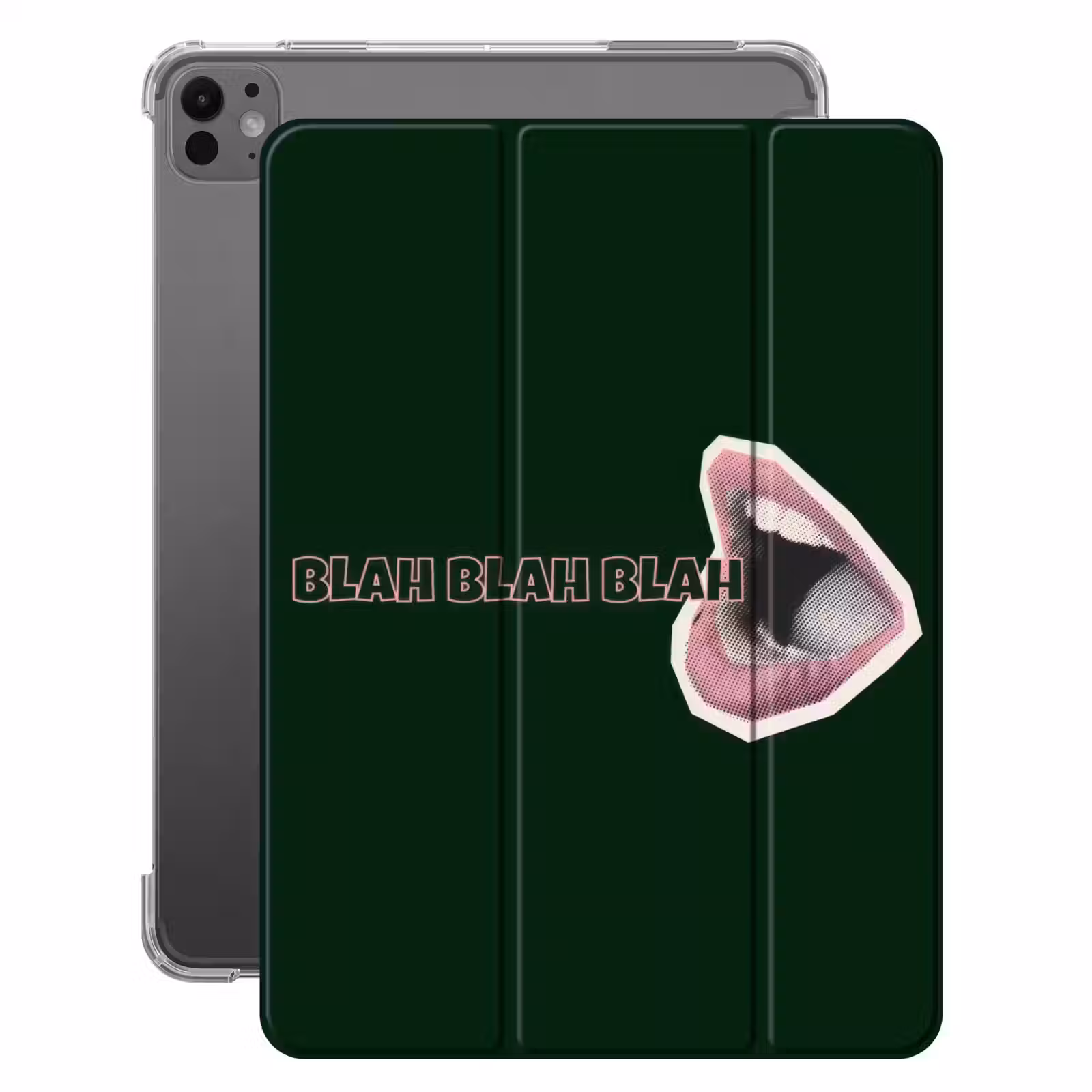 iPad-Hülle - BLAH BLAH BLAH - Mund - Grün — 1
