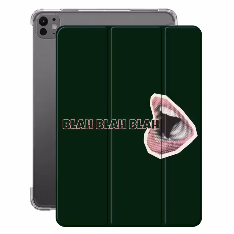 iPad-Hülle - BLAH BLAH BLAH - Mund - Grün — 1