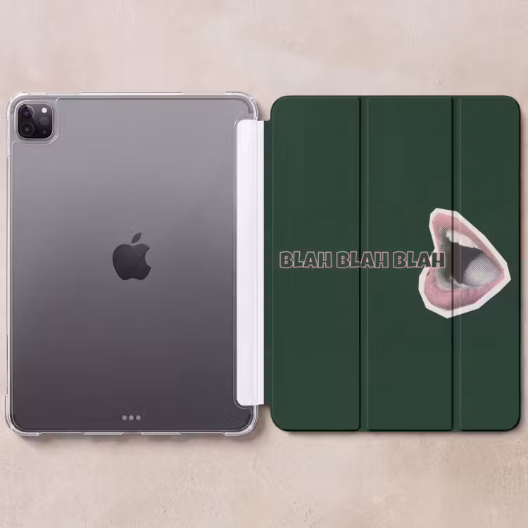 iPad-Hülle - BLAH BLAH BLAH - Mund - Grün — 6