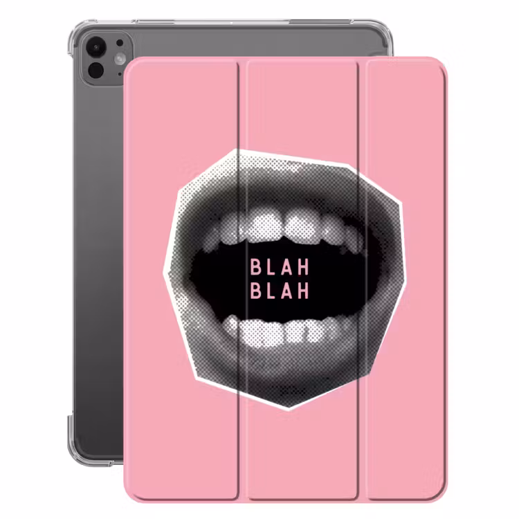 iPad-Hülle - Mund - BLAH BLAH - Rosa — 1