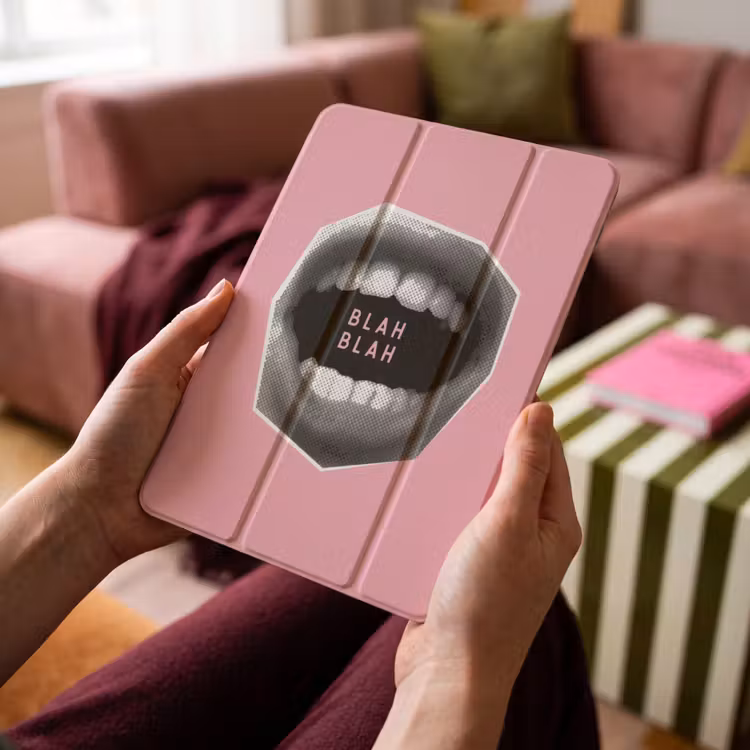 iPad-Hülle - Mund - BLAH BLAH - Rosa — 4