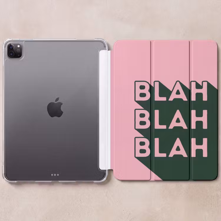 iPad-Hülle - Text - Grafik - Grün - Schatten — 6