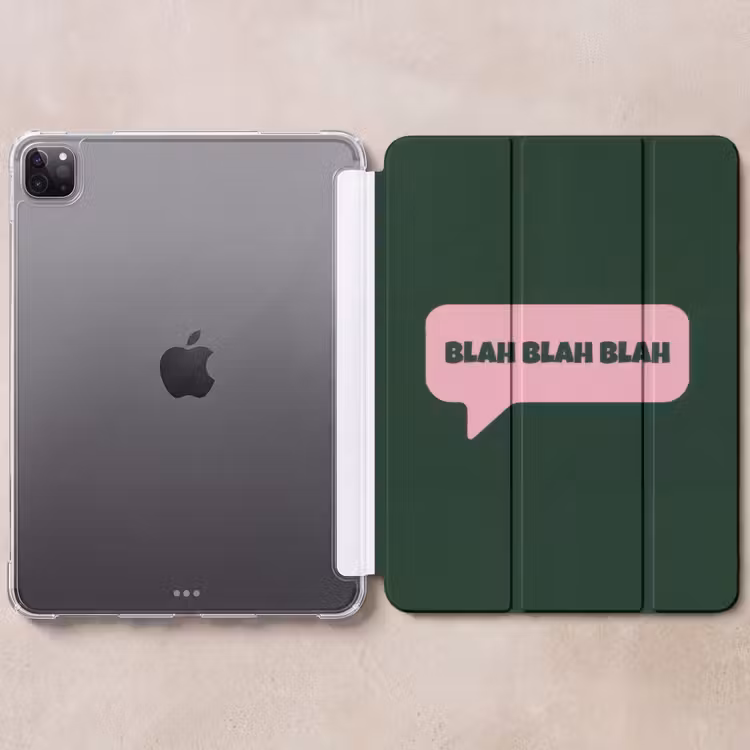 iPad-Hülle - Textwolke - BLAH BLAH BLAH - Rosa — 6