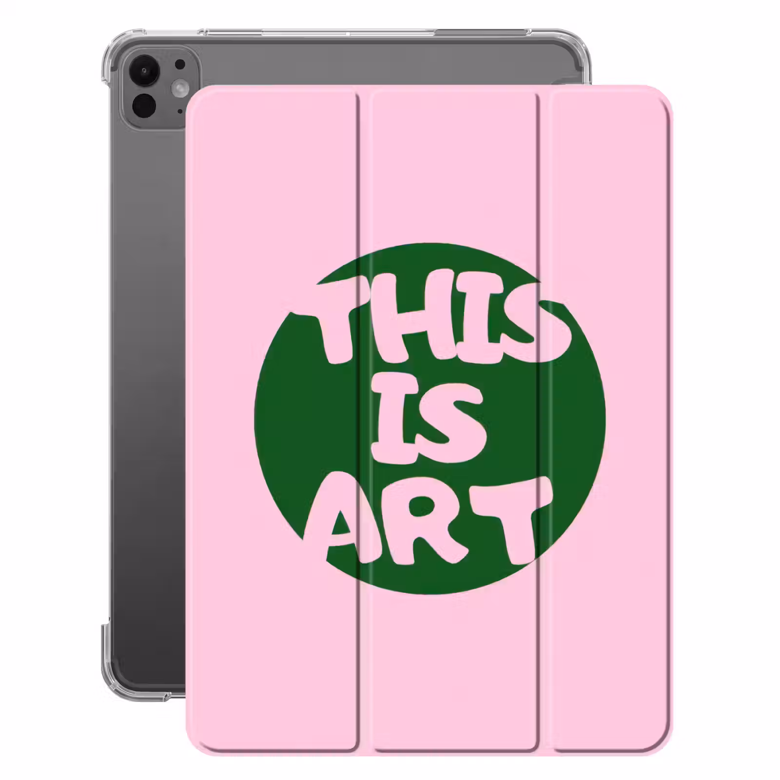iPad-Hülle - Das ist Kunst - Text - Kreis - Grün — 1