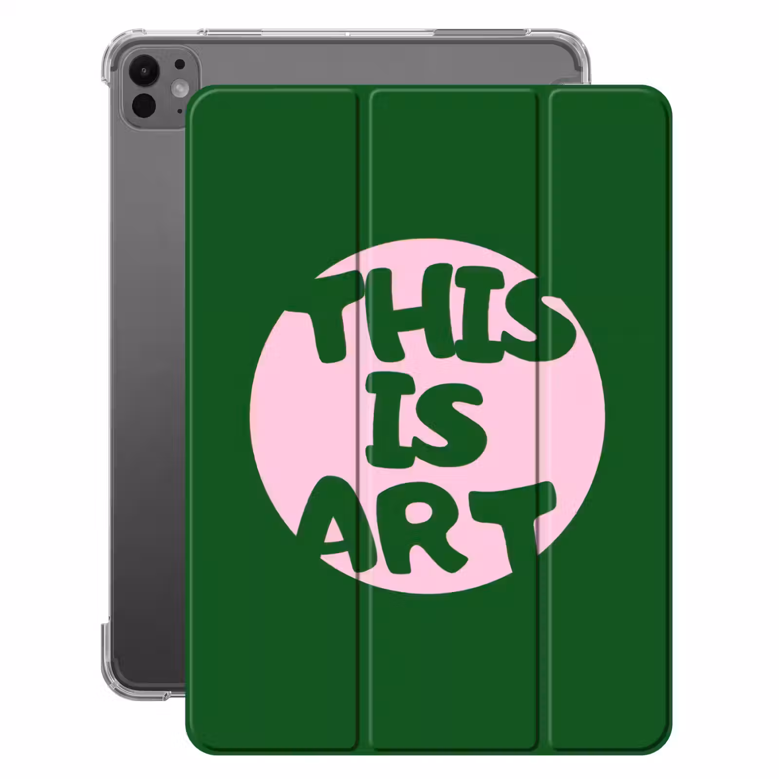 iPad-Hülle - Kreis - Rosa - Text - Kunst — 1