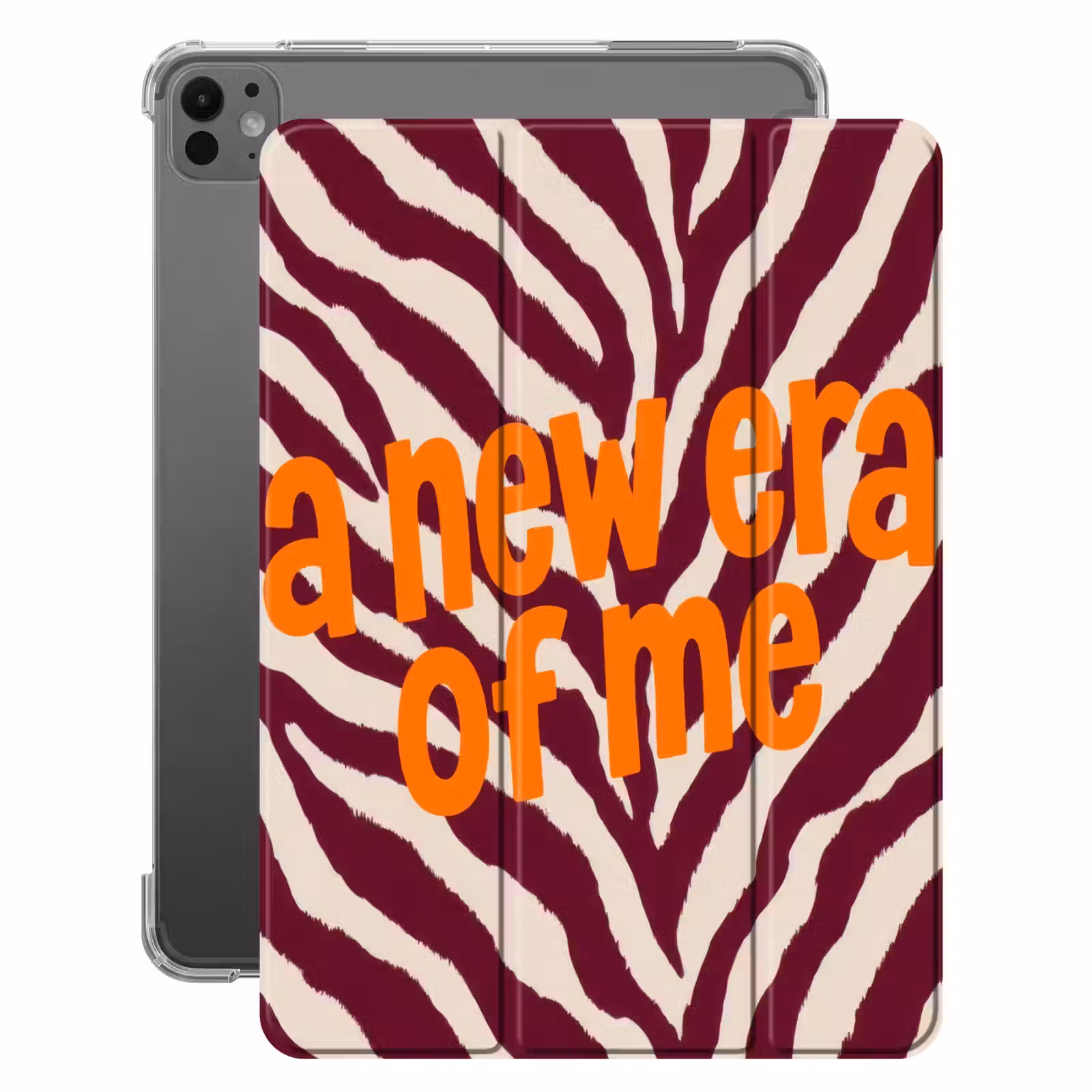 iPad-Hülle - New era - Bordeaux - Zebradruck — 1
