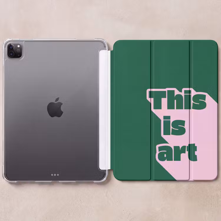 iPad-Hülle - Das ist Kunst - Schatten - Rosa — 6
