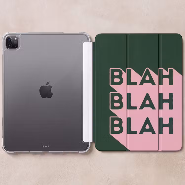 iPad-Hülle - Dunkelgrün - Text - Schatten - Grafik — 6