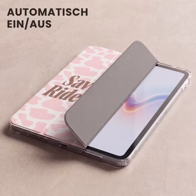 iPad-Hülle - Kuhdruck - Rosa - Cowboy - Pferd — 5