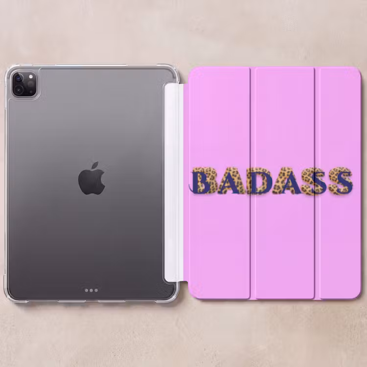 iPad-Hülle - Leuchtendes Rosa - Knallhart - Pantherdruck - Schatten — 6