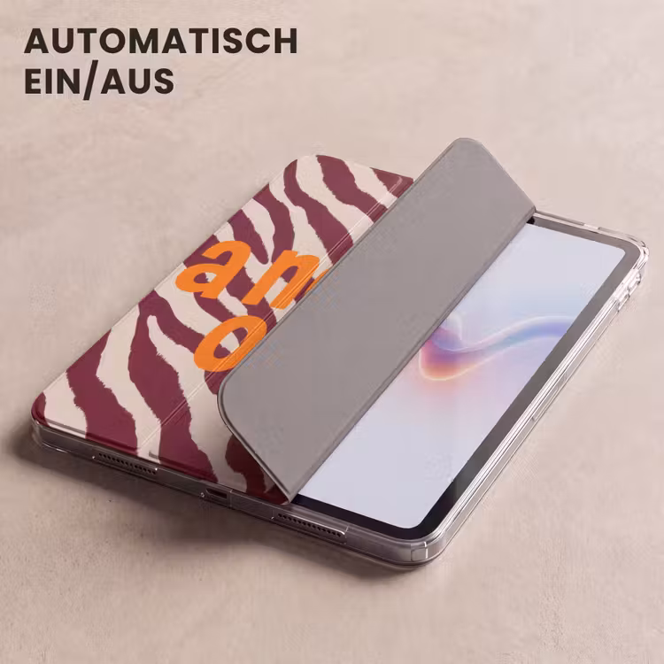 iPad-Hülle - New era - Bordeaux - Zebradruck — 5