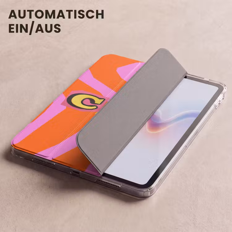 iPad-Hülle - Zebradruck - Grafik - COOL - Orange — 5