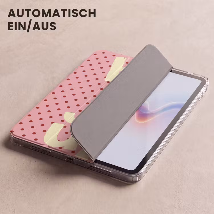 iPad-Hülle - Bonjour - Tupfen - Rosa- Gelb — 5
