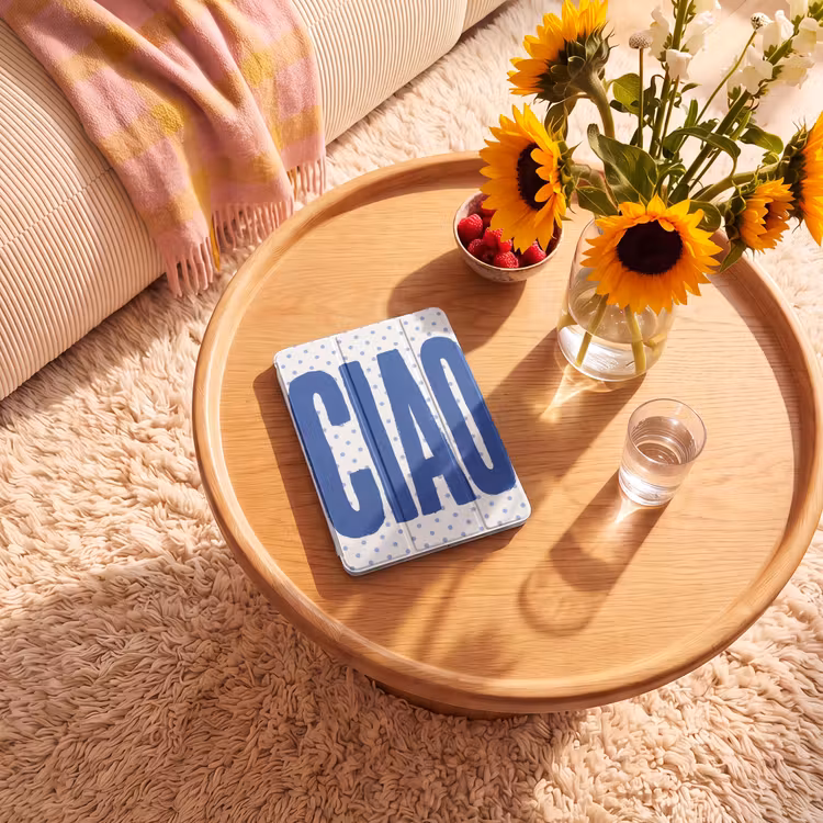 iPad-Hülle - Ciao - Blau - Tupfen — 2