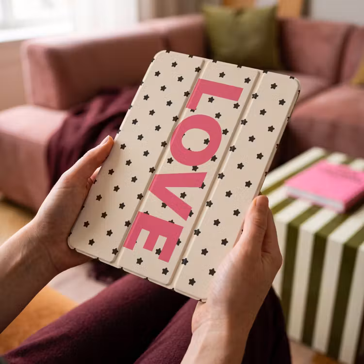 iPad-Hülle - Liebe - Punkte - Rosa — 4
