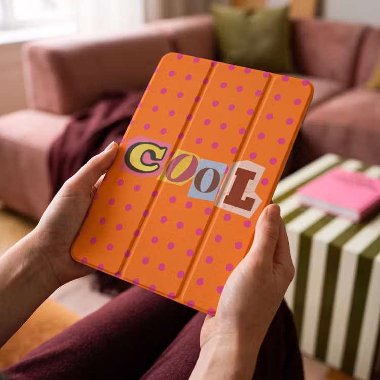 iPad-Hülle - Cool - Punkte - Orange — 4