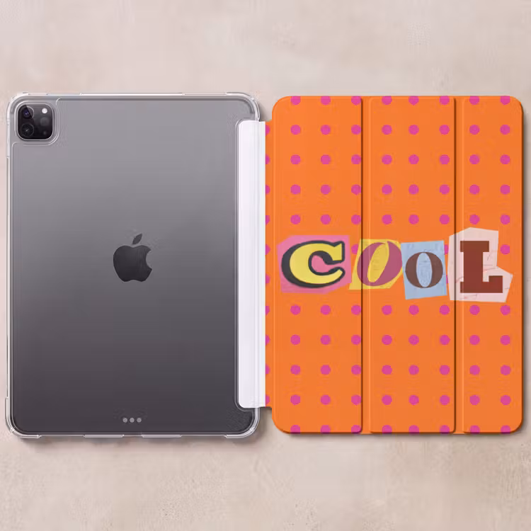 iPad-Hülle - Cool - Punkte - Orange — 6